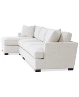 Nightford 146" 3-Pc. Fabric Chaise Sectional, Created for Macy's