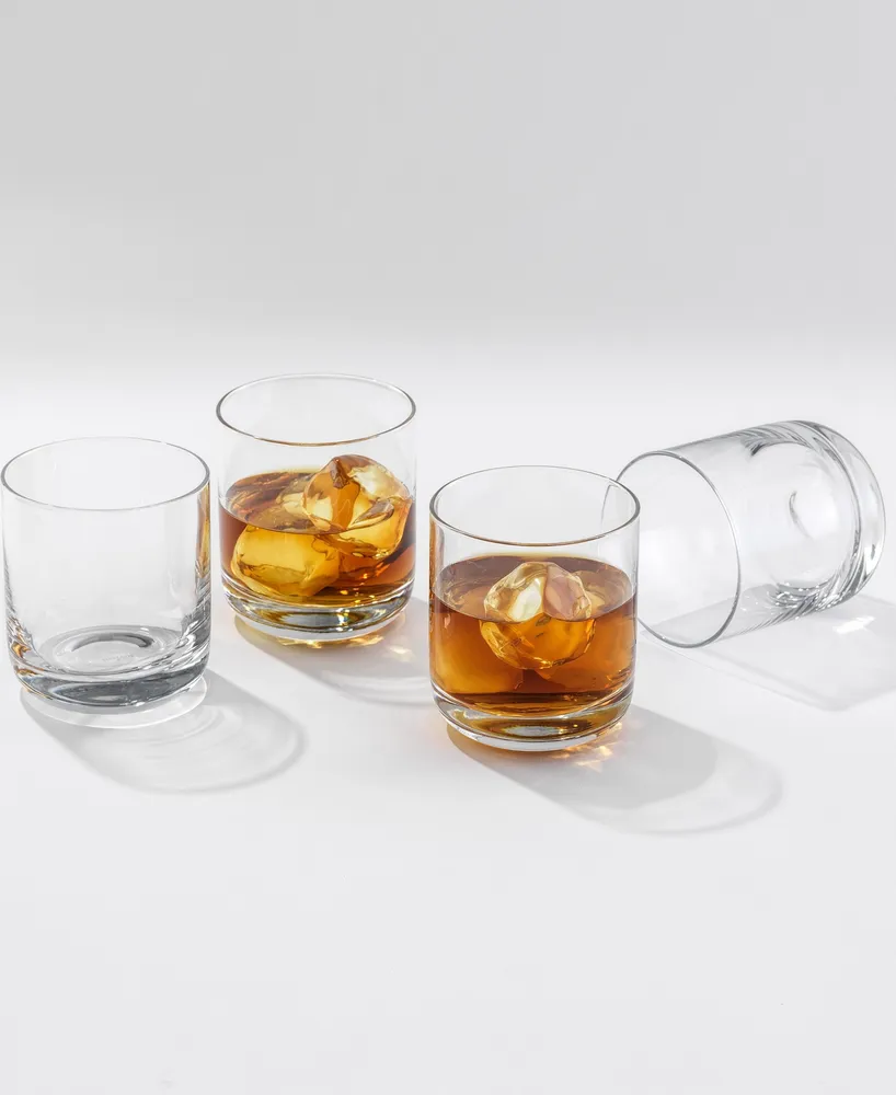 JoyJolt Nova Short Whiskey Glasses Set - Set of 4