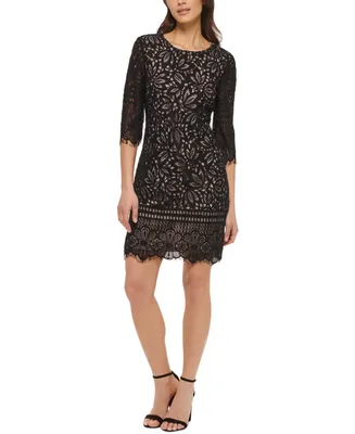 kensie Lace Sheath Dress