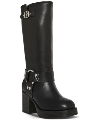 Madden Girl Touring Harnessed Platform Moto Boots