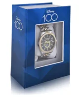 Accutime Unisex Disney 100th Anniversary Analog Two-Tone Alloy Watch 36mm - Two