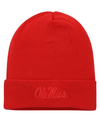 Men's Nike Red Ole Miss Rebels Tonal Cuffed Knit Hat
