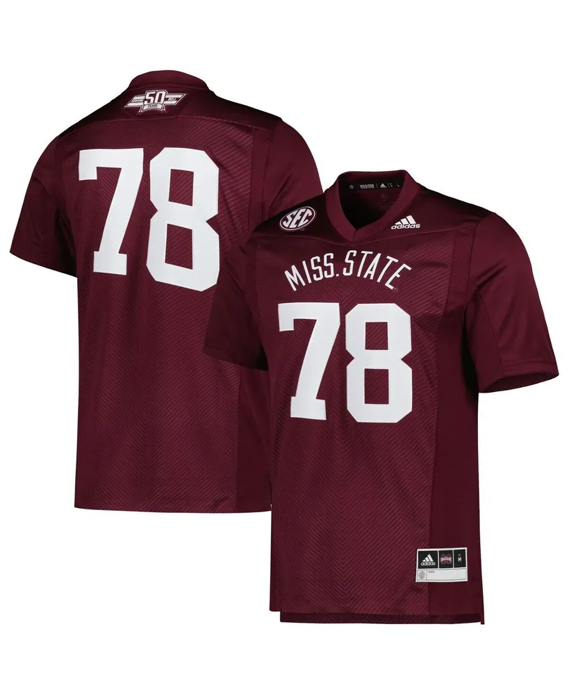 Men's adidas #22 White Mississippi State Bulldogs Premier Strategy