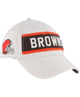 Men's '47 Brand Cream Cleveland Browns Crossroad Mvp Adjustable Hat