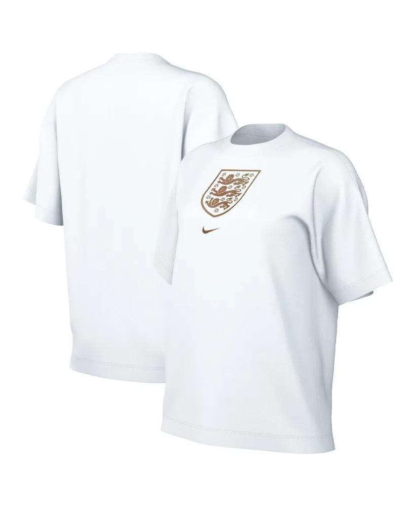 Women's Nike White England National Team Crest Tri-Blend T-shirt