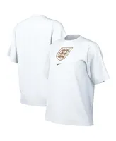 Women's Nike White England National Team Crest Tri-Blend T-shirt