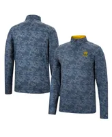 Men's Colosseum Navy Notre Dame Fighting Irish Tivo Quarter-Zip Jacket