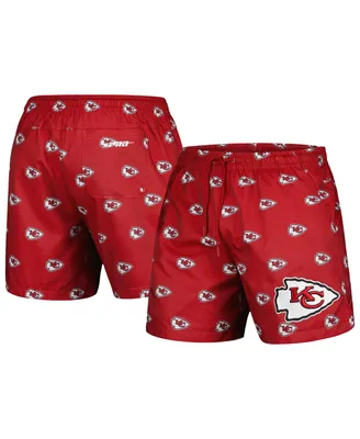 Men's Pro Standard Red Kansas City Chiefs Allover Print Mini Logo Shorts