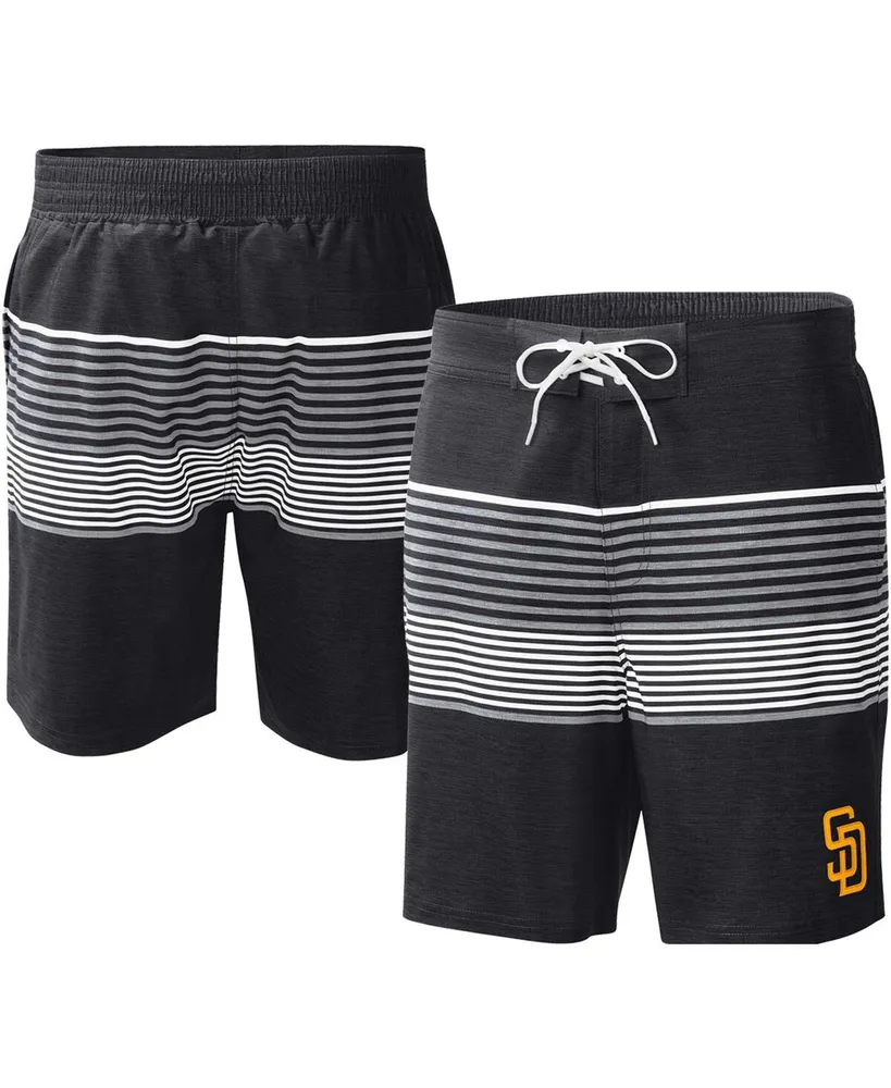 Men's G-iii Sports by Carl Banks Black San Diego Padres Coastline Volley Swim Shorts