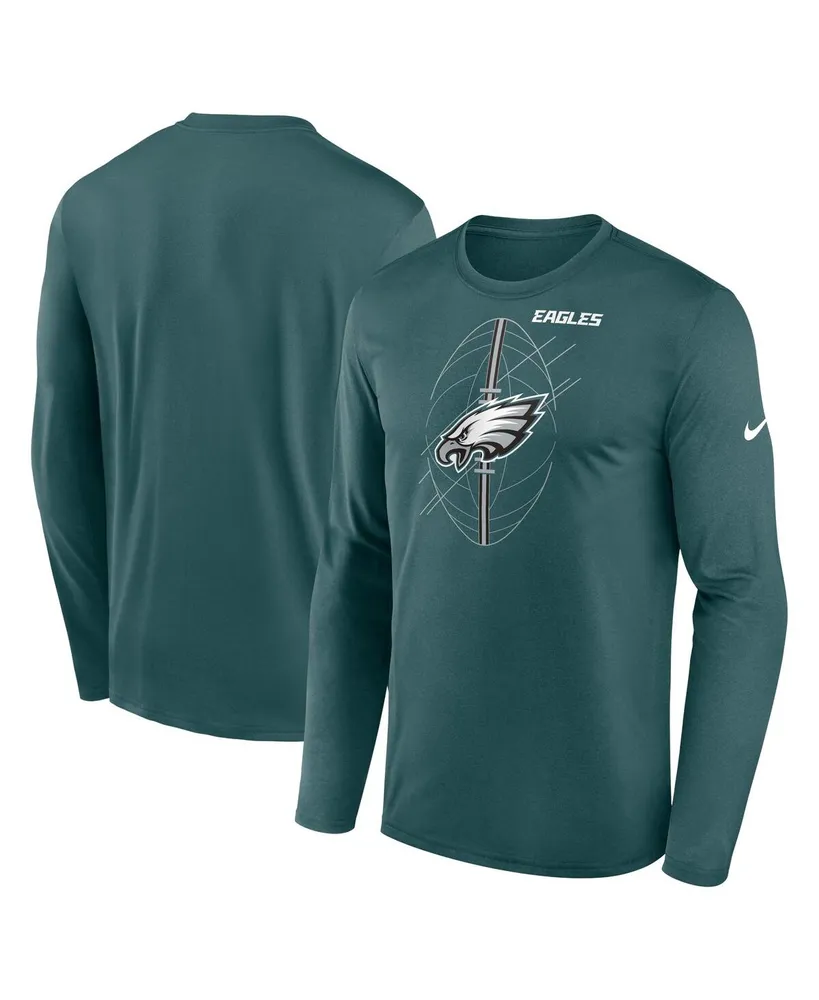 Nike Women's Midnight Green Philadelphia Eagles Top Coach Performance  V-Neck Long Sleeve T-shirt - Macy's