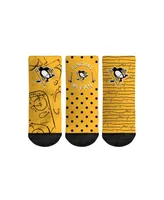 Toddler Boys and Girls Rock 'Em Socks Pittsburgh Penguins #1 Fan 3-Pack Crew Socks Set