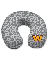 Washington Commanders Cheetah Print Memory Foam Travel Pillow