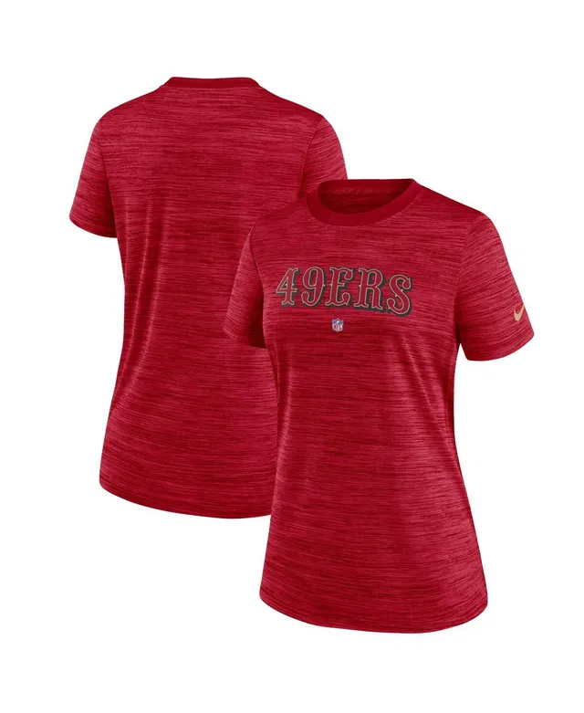 Women's Nike Heather Scarlet San Francisco 49ers Local Fashion Tri-Blend T-Shirt Size: Extra Small