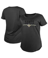 Women's New Era Black Orleans Saints 2023 Nfl Training Camp T-shirt