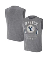 Men's Darius Rucker Collection by Fanatics Charcoal New York Yankees Muscle Tank Top