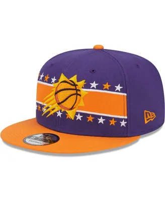 Men's New Era Purple Phoenix Suns Banded Stars 9FIFTY Snapback Hat