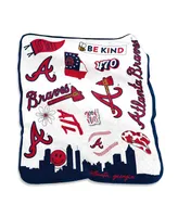 Atlanta Braves 50'' x 60'' Native Raschel Plush Throw Blanket