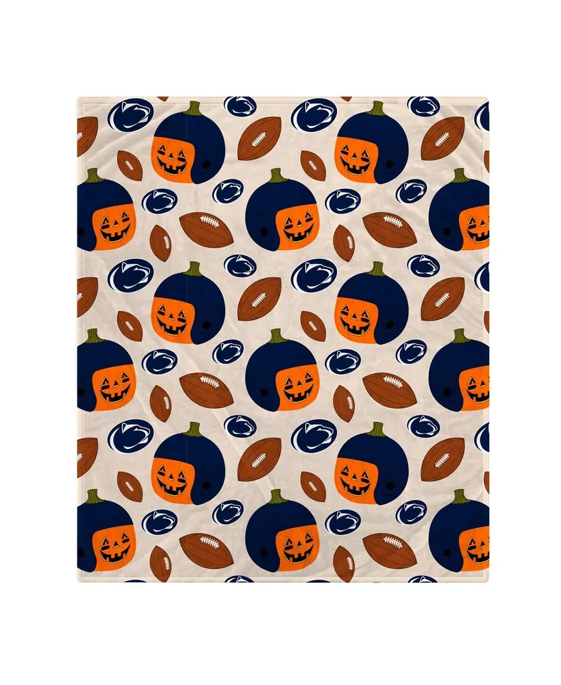 Penn State Nittany Lions 60" x 70" Pumpkin Helmet Corral Fleece Blanket