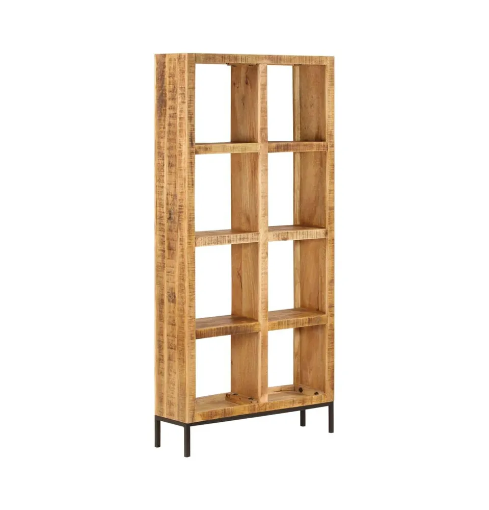 vidaXL Bookshelf 31.5"x9.8"x68.9" Solid Mango Wood