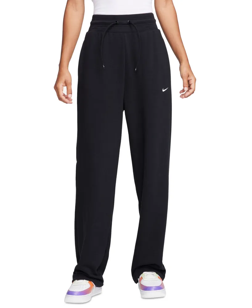 Nike Women's Dri-fit One French Terry High-Waisted Open-Hem