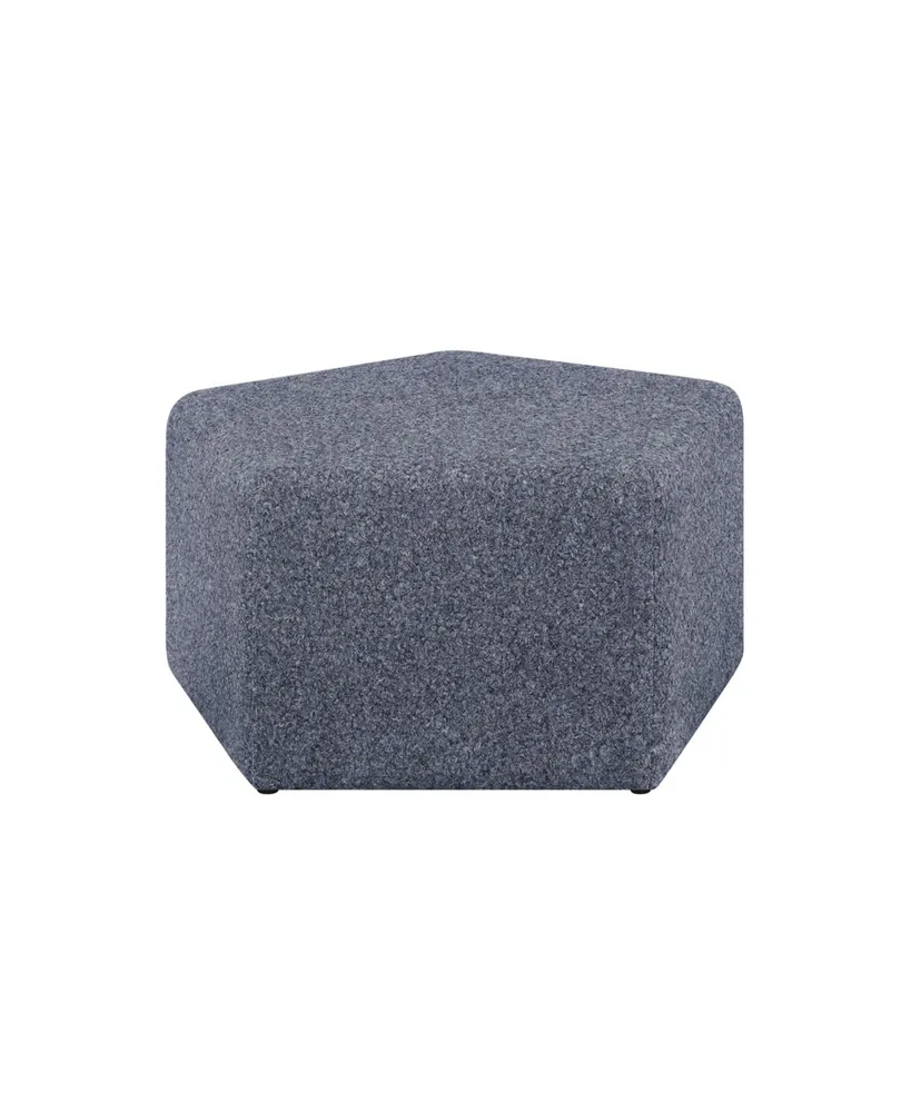 Studio Living 18"H Polyester Pentagonal Milo Ottoman