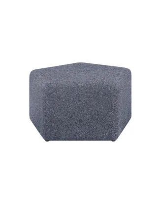 Studio Living 18"H Polyester Pentagonal Milo Ottoman