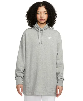 Nike Women's Sportswear Club Fleece Oversized Mock-Neck Sweatshirt
