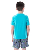 Scooby-Doo Boys Scooby Doo Pajamas Mystery Machine T-Shirt and Shorts 2 Pc Pajama Set