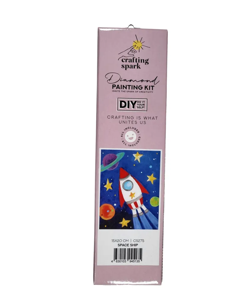 Crafting Spark Diamond Painting Kit Romantic Fox CS2695 7.9 x 7.9 Inches - Assorted