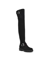 Nine West Women's Nans Lug Sole Casual Over the Knee Boots - Black