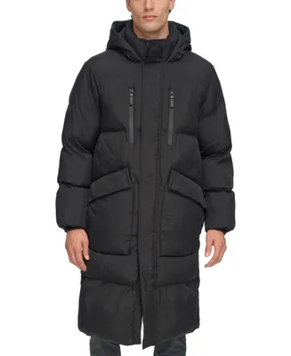 Dkny Men's Quilted Hooded Duffle Parka