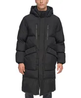 Dkny Men's Quilted Hooded Duffle Parka
