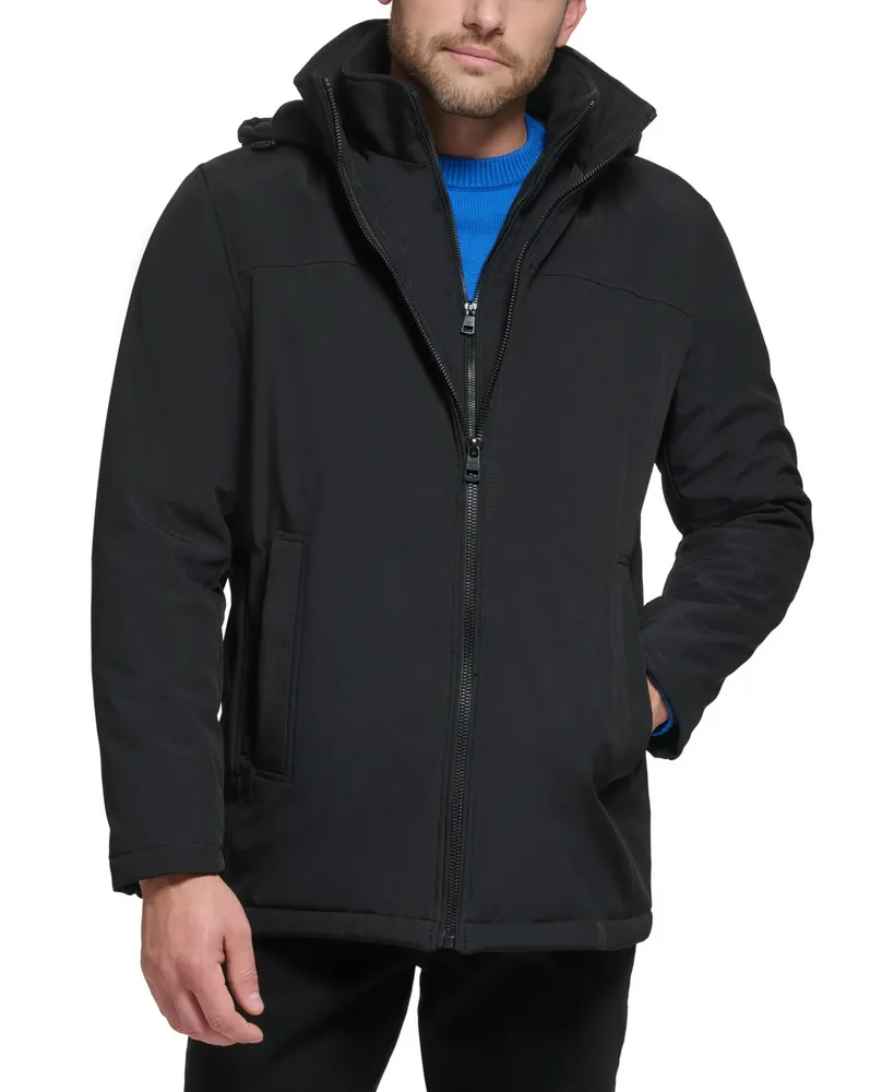 Calvin Klein Men\'s Infinite Stretch Hawthorn Lined | Jacket Fleece Polar Mall Bib With
