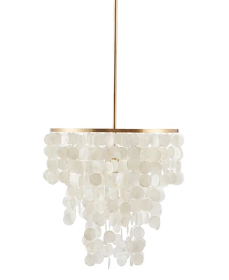 Ink + Ivy Isla Layered Capiz Chandelier