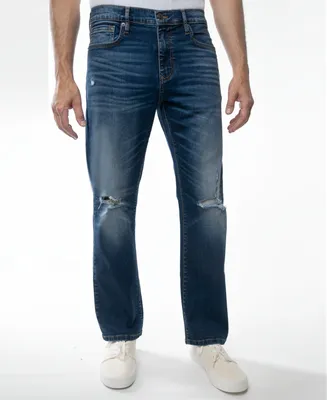 Lazer Men's Straight Fit Stretch Jeans