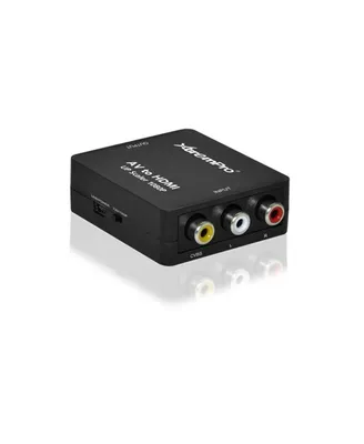 Xtrempro 61088 Av to Hdmi Mini Coposite Rca Cvbs Av to Hdmi Video Audio Converter - Black