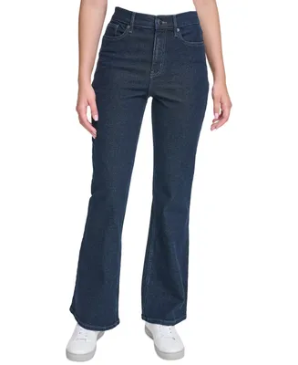 Calvin Klein Jeans Women's High-Rise Stretch Flare Jeans