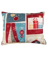 Donna Sharp Retro Christmas 3 Piece Reversible Quilt Set, King