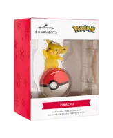 Hallmark Christmas Ornament Pokemon Pikachu on Poke Ball