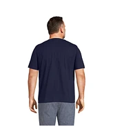 Lands' End Big & Tall Short Sleeve Super-t Henley T-Shirt