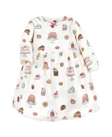 Hudson Baby Girls Cotton Dresses, Sweet Bakery