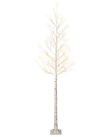 Puleo 8' Pre-Lit Artificial Twig Tree