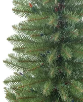 Puleo 3' Pre-Lit Artificial Fraser Fir Tree Multi Lights