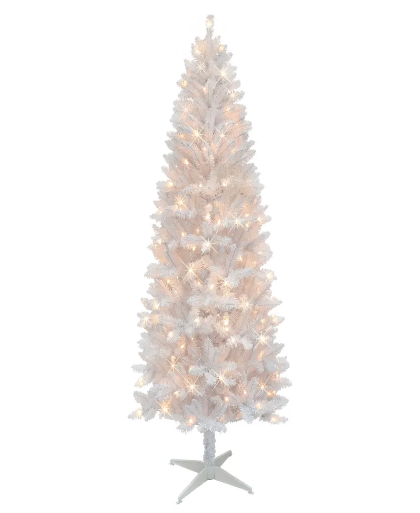 Puleo 7' Pre-Lit Carson Artificial Pine Tree