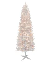 Puleo 7' Pre-Lit Carson Artificial Pine Tree