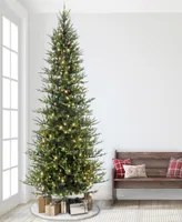 Puleo 10' Pre-Lit Slim Balsam Artificial Fir Tree