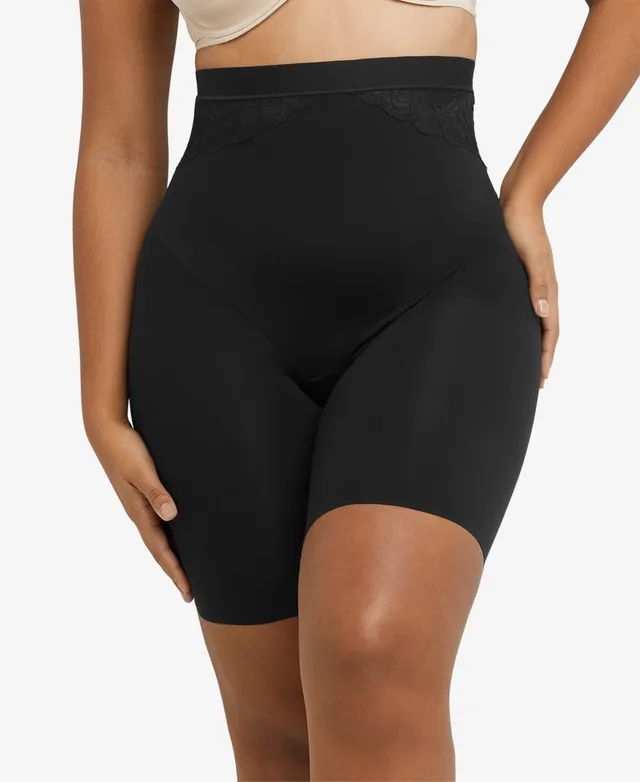 Level 3 Contouring High-Waist Thigh Shaper With Lace Inserts