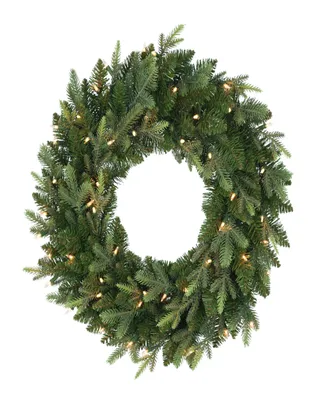 Puleo 24" Pre-Lit Balsam Fir Wreath