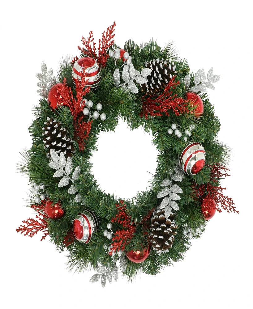 Puleo 24" Decorated Artificial Wreath