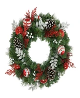 Puleo 24" Decorated Artificial Wreath